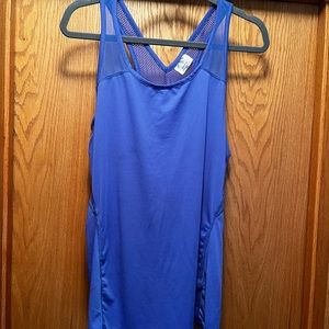 Blue workout tank